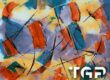 ART018 printed glass design