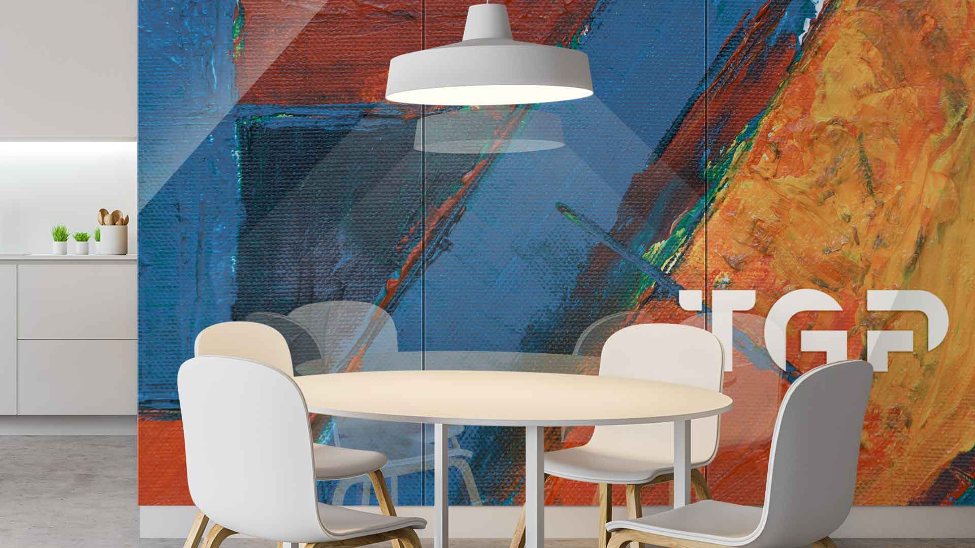 ART003 Printed glass kitchen splashback