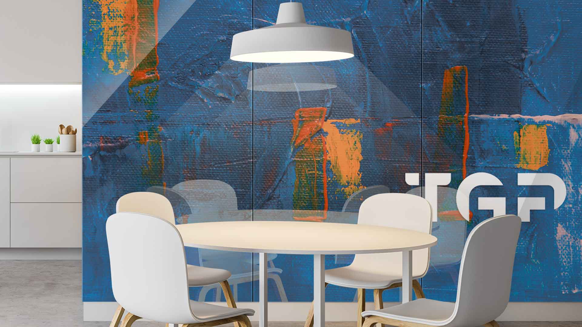 ART006 Printed glass kitchen splashback