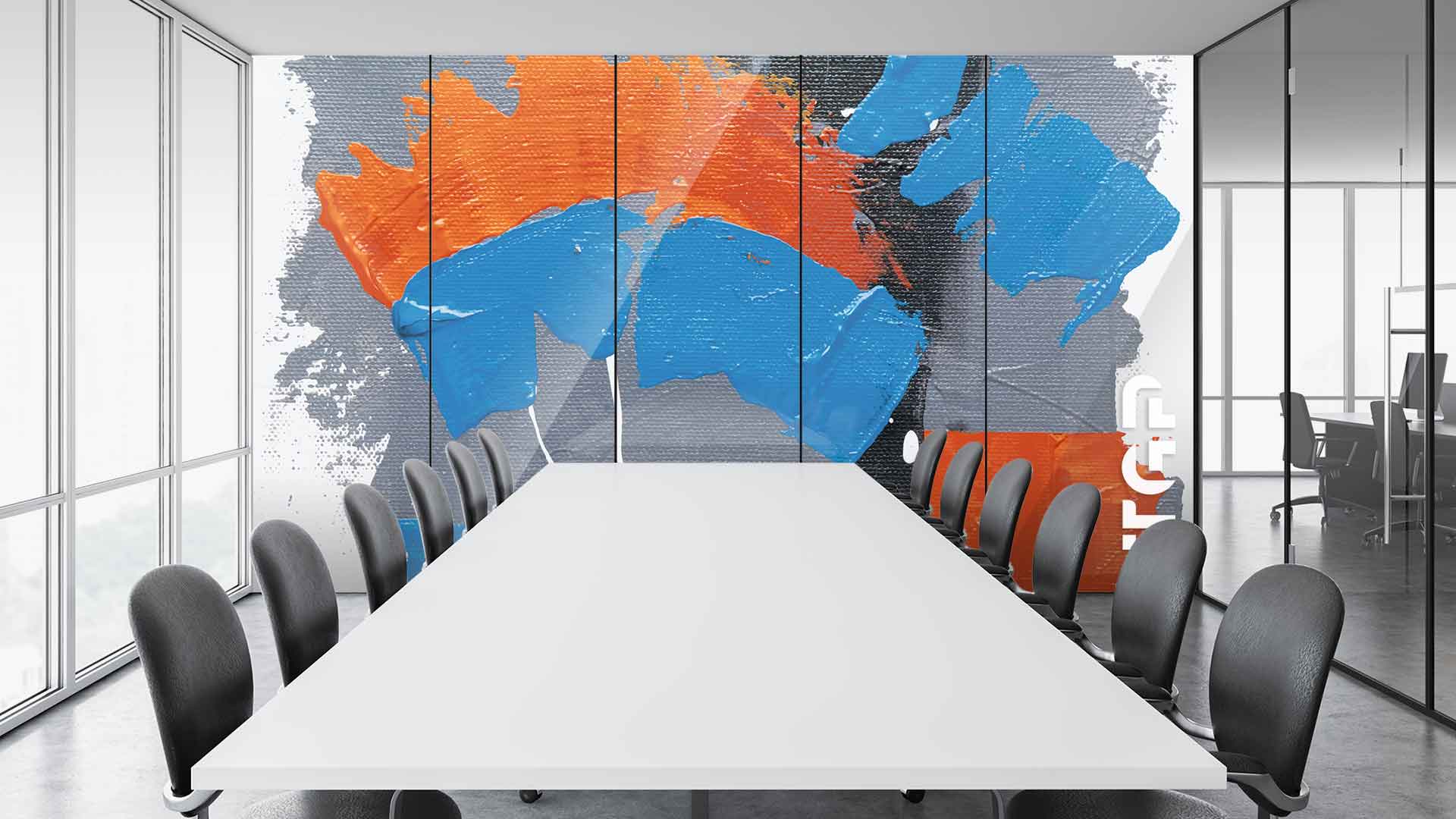ART015 Office printed glass wall cladding ART015 Office printed glass wall cladding