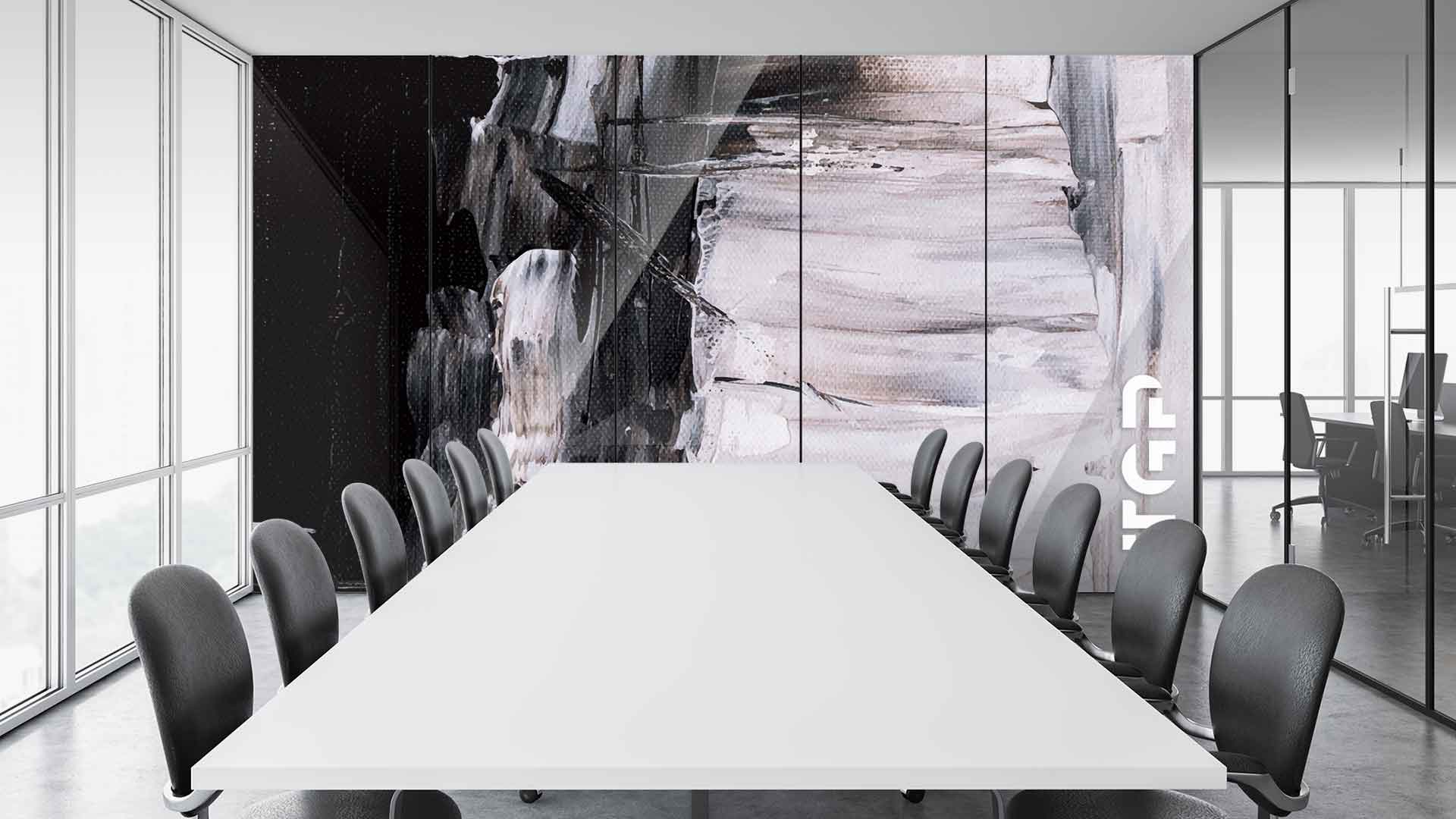 ART020 Office printed glass wall cladding ART020 Office printed glass wall cladding