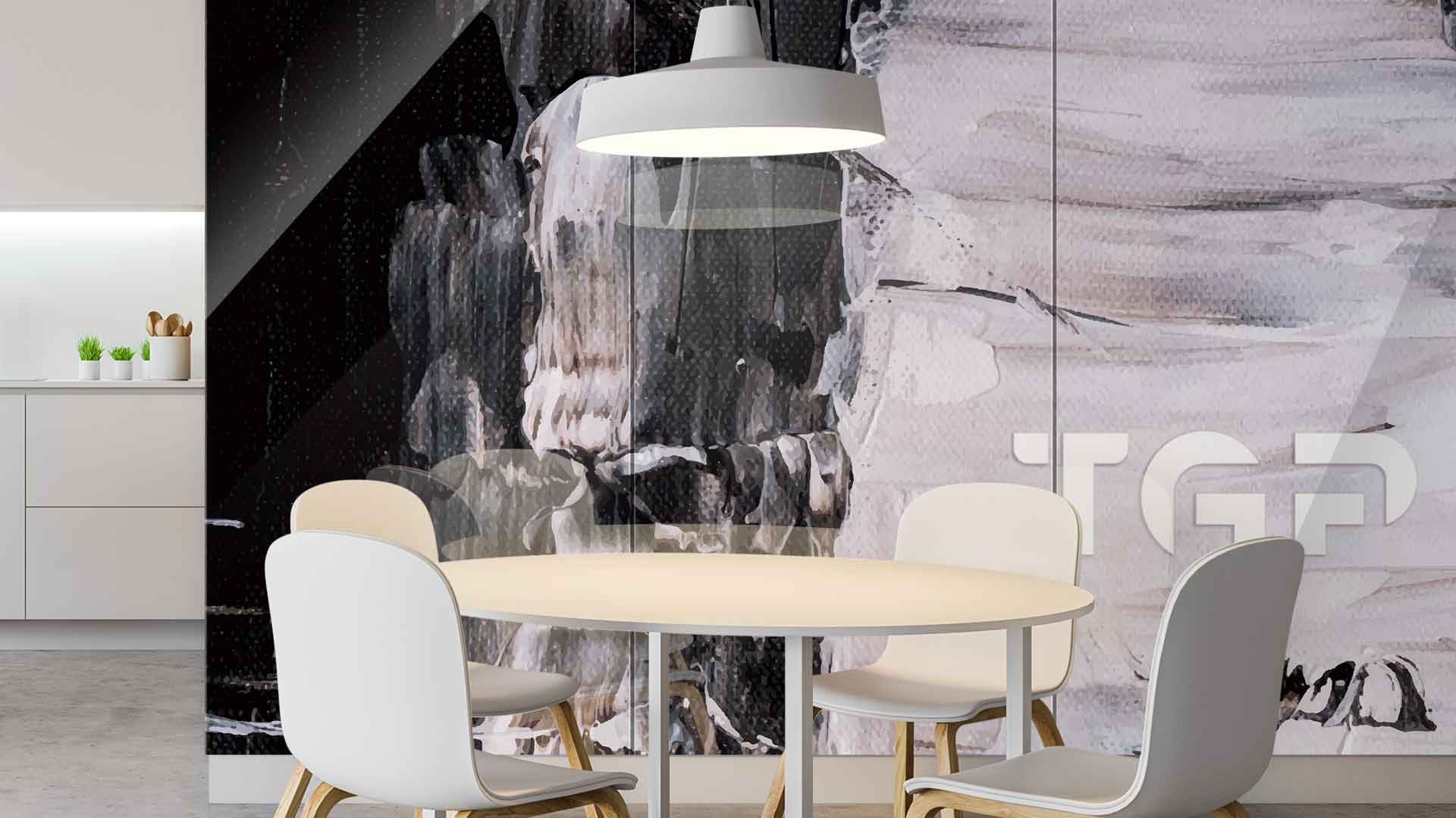 ART020 Printed glass kitchen splashback