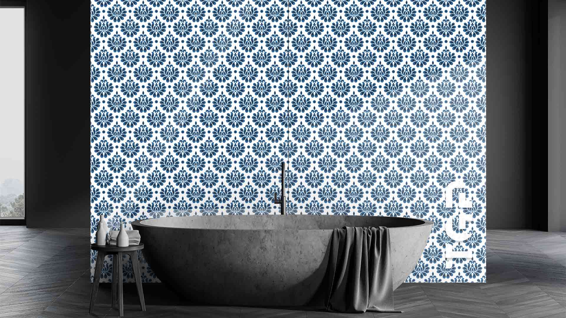 DFT006 Printed glass shower splashback