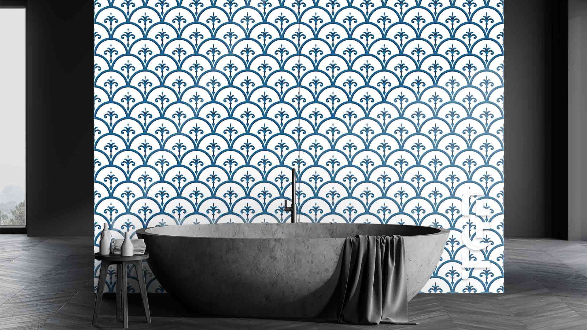 DFT011 Printed glass shower splashback DFT011 Printed glass shower splashback
