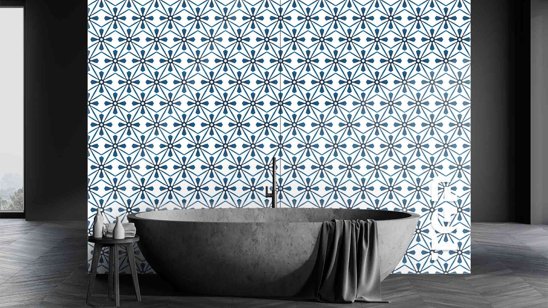 DFT012 Printed glass shower splashback DFT012 Printed glass shower splashback