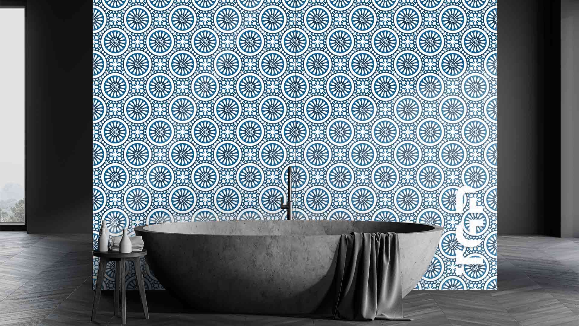 DFT013 Printed glass shower splashback DFT013 Printed glass shower splashback
