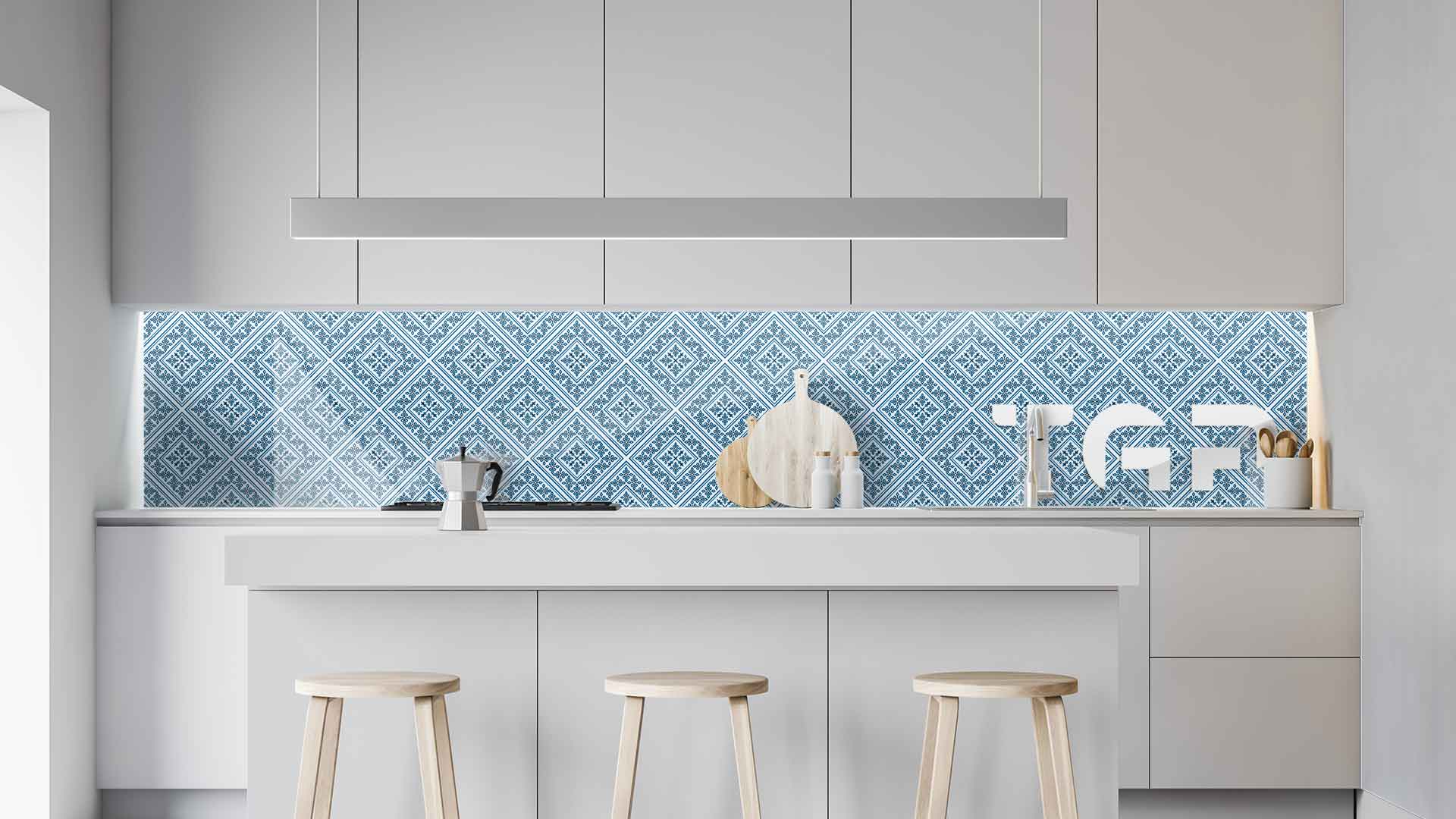 DFT014 kitchen printed glass countertop DFT014 kitchen printed glass countertop