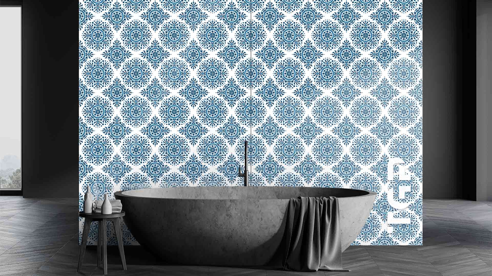 DFT015 Printed glass shower splashback DFT015 Printed glass shower splashback