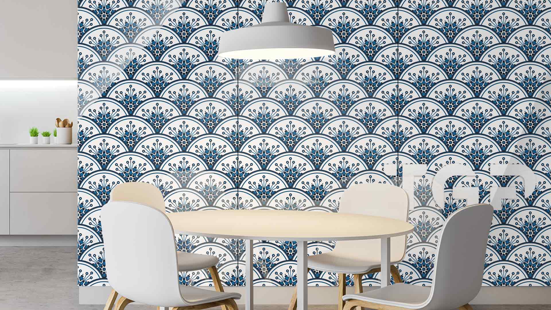 DFT018 Printed glass kitchen splashback