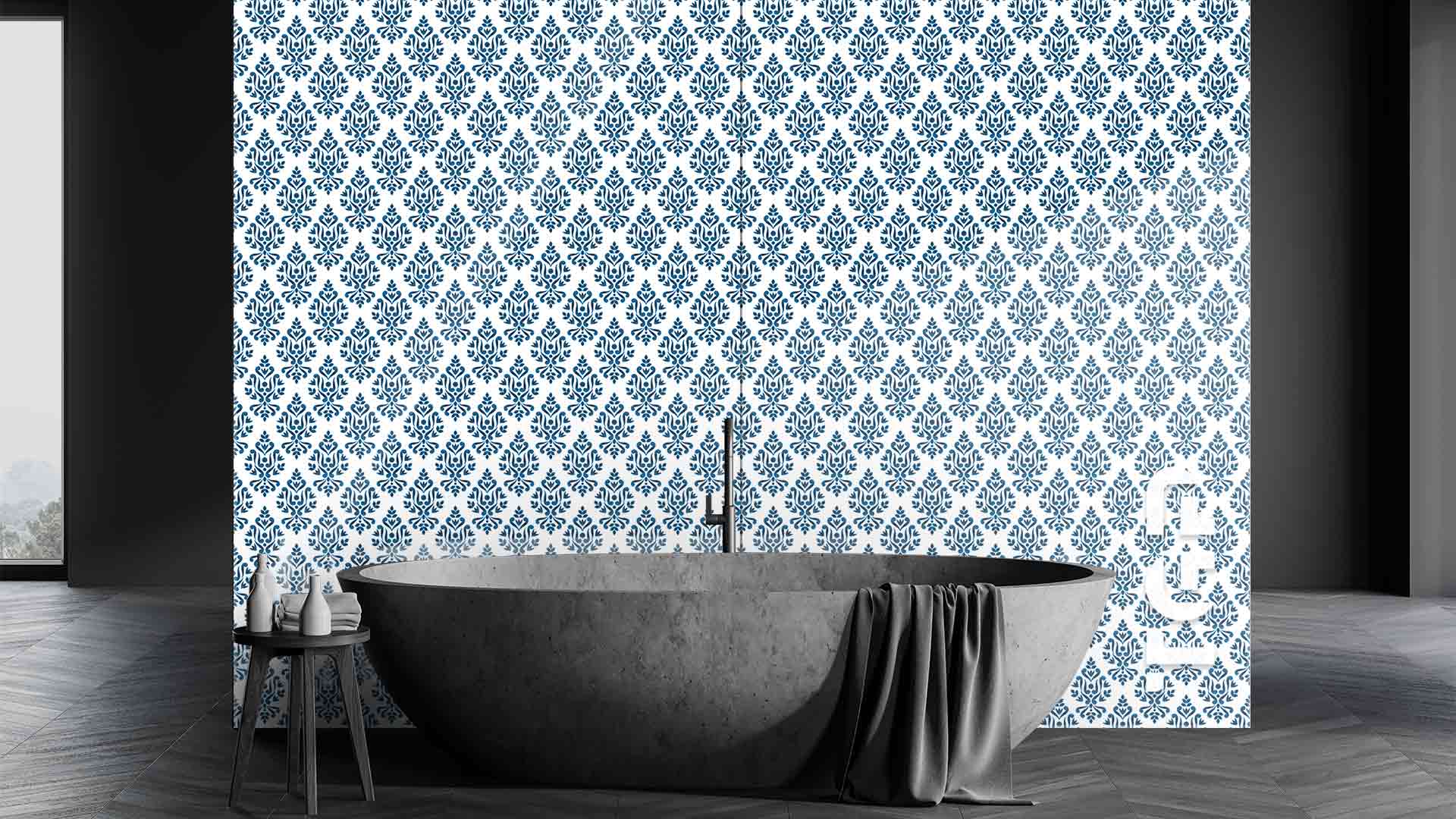 DFT021 Printed glass shower splashback