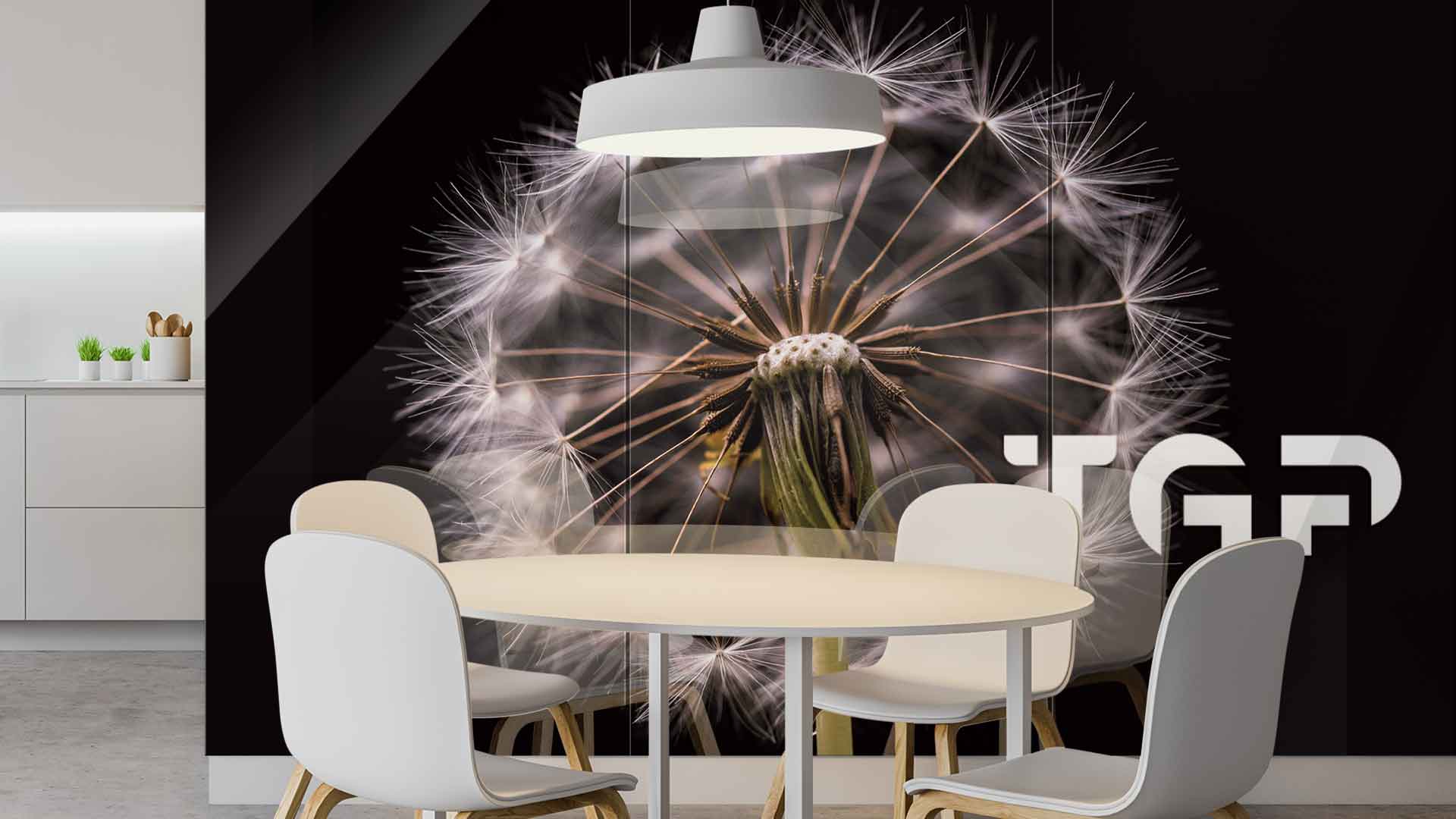 FLW004 Printed glass kitchen splashback