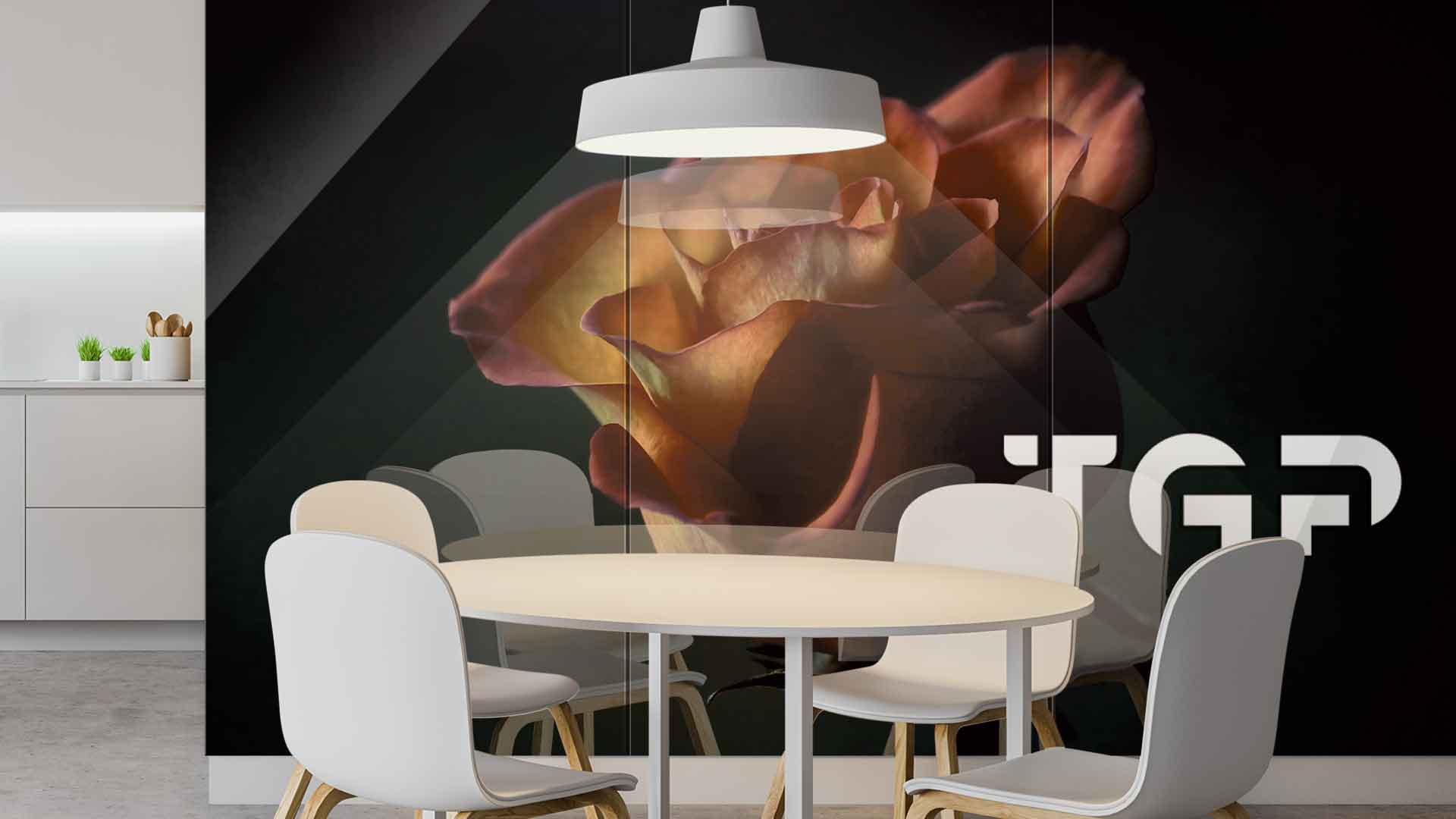 FLW015 Printed glass kitchen splashback