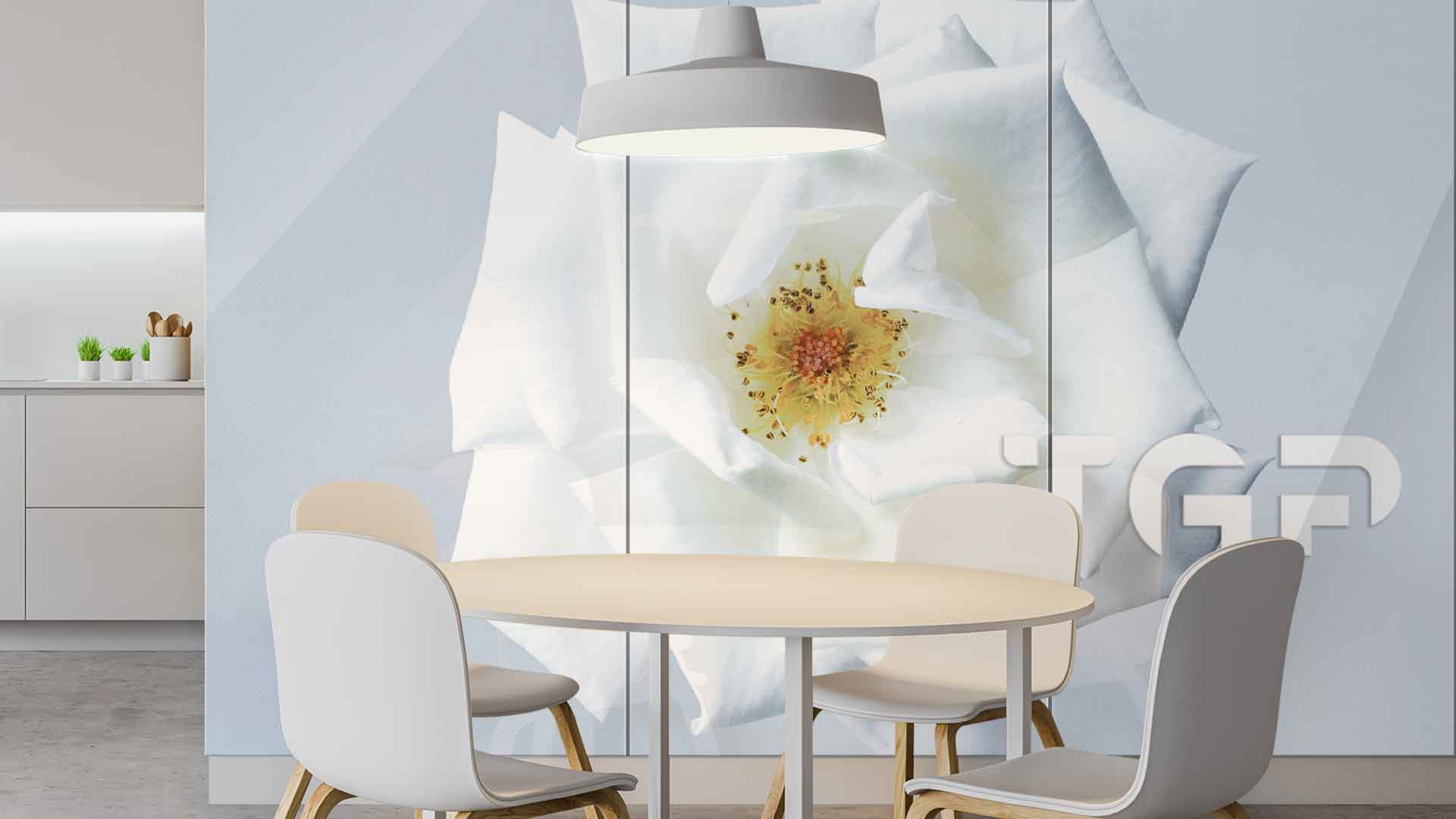 FLW019 Printed glass kitchen splashback