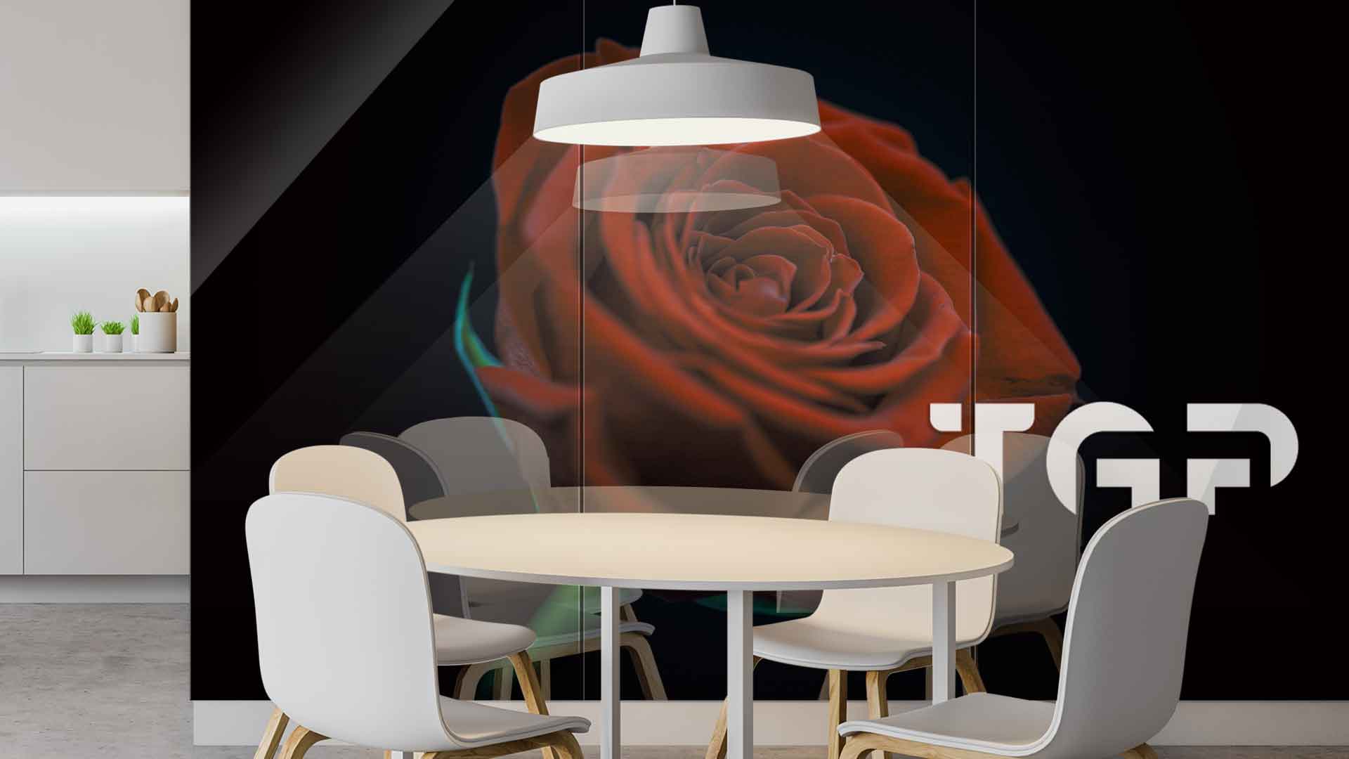 FLW023 Printed glass kitchen splashback FLW023 Printed glass kitchen splashback