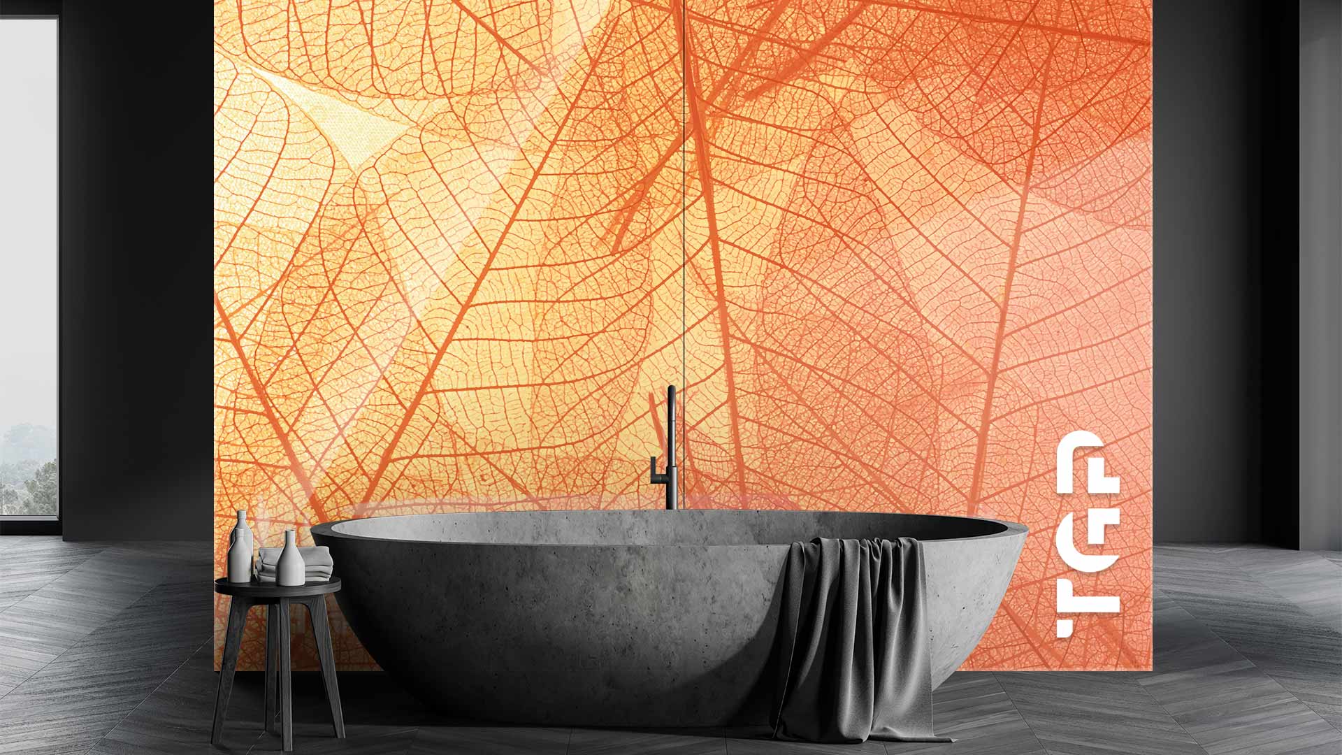 MCR002 Printed glass shower splashback