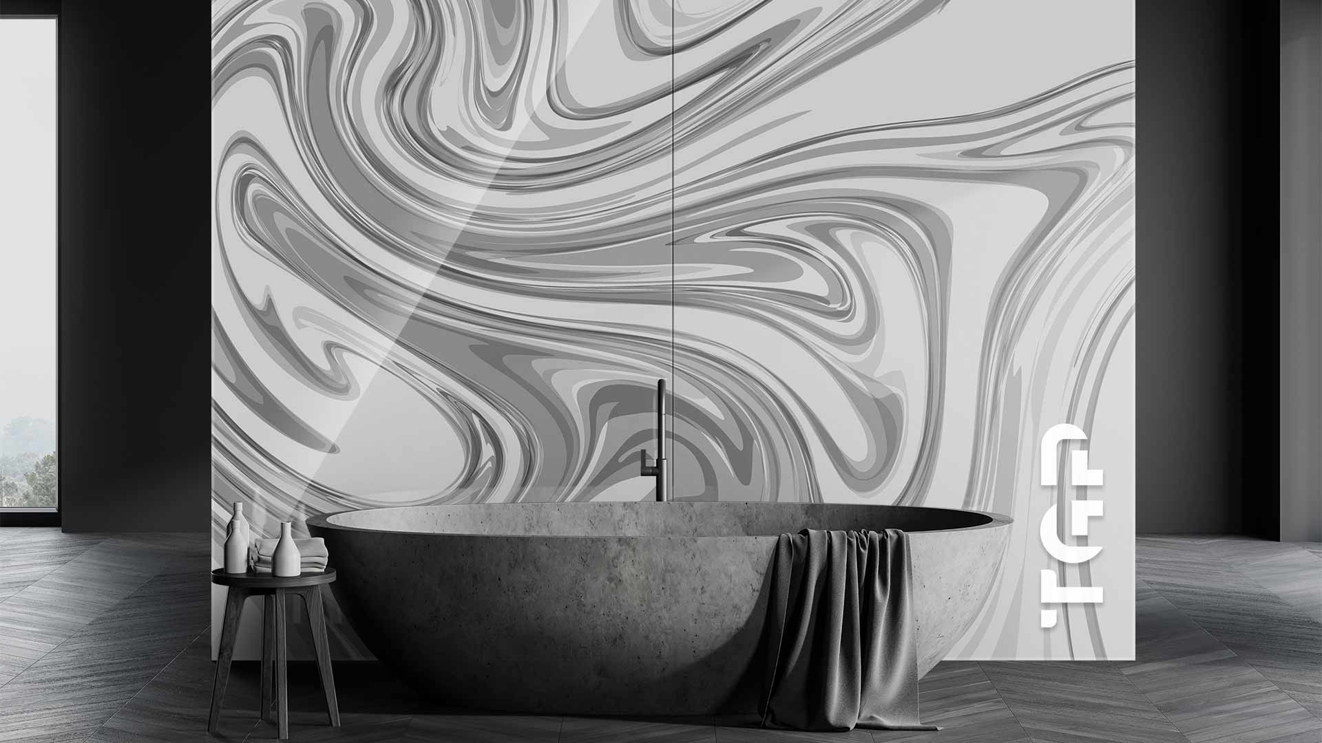 MRB009 Printed glass shower splashback MRB009 Printed glass shower splashback