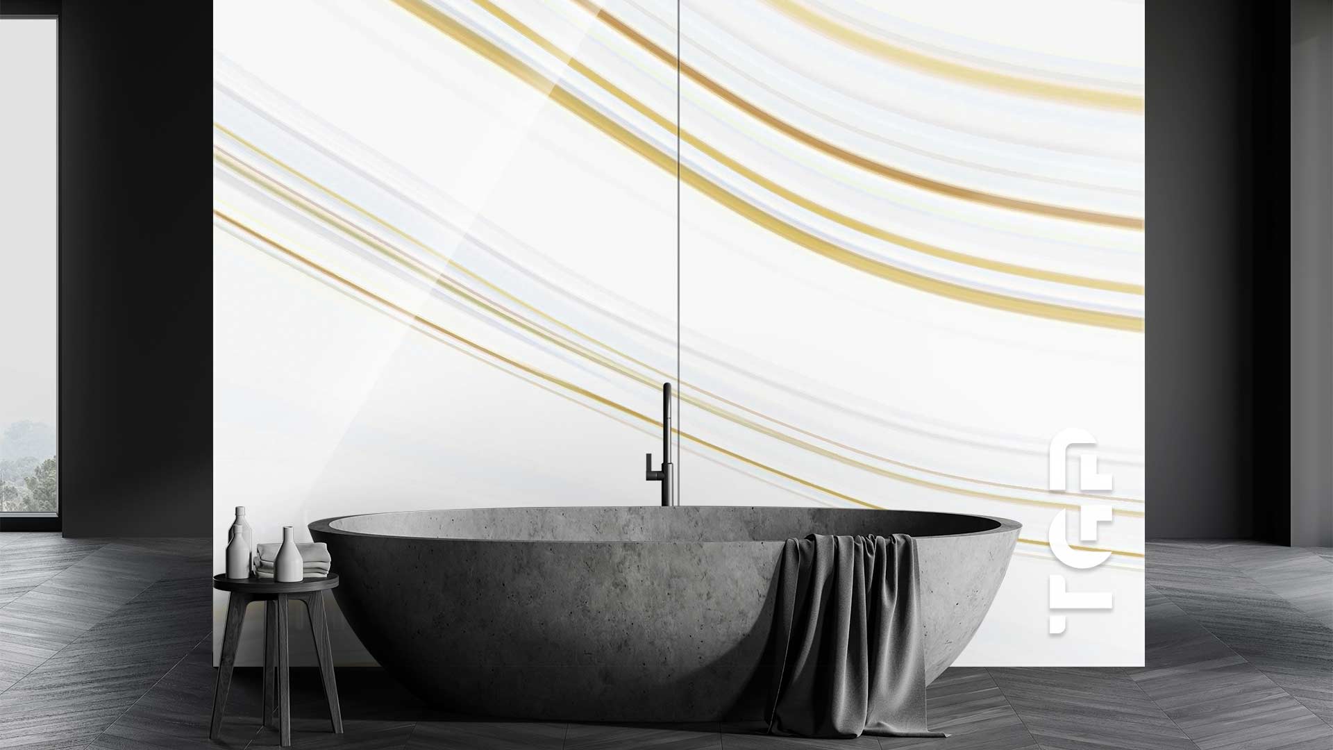 MRB013 Printed glass shower splashback MRB013 Printed glass shower splashback