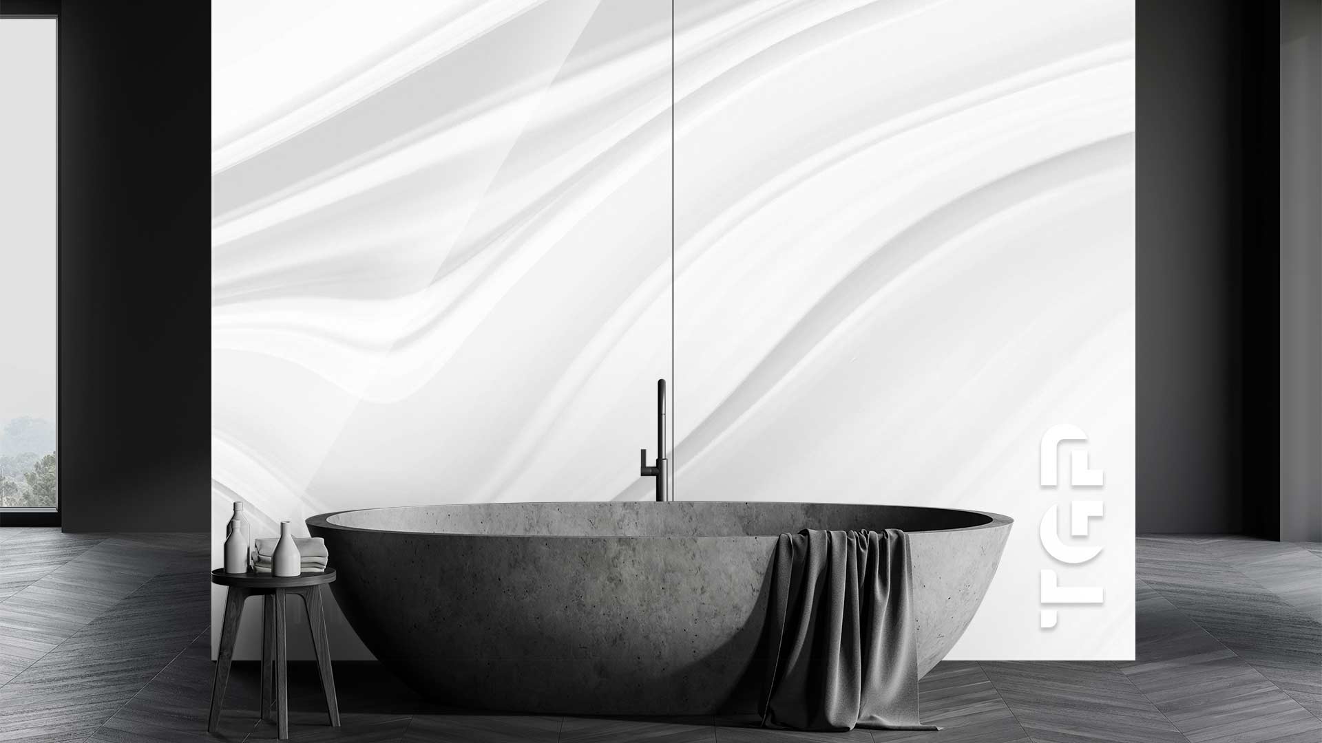 MRB014 Printed glass shower splashback MRB014 Printed glass shower splashback