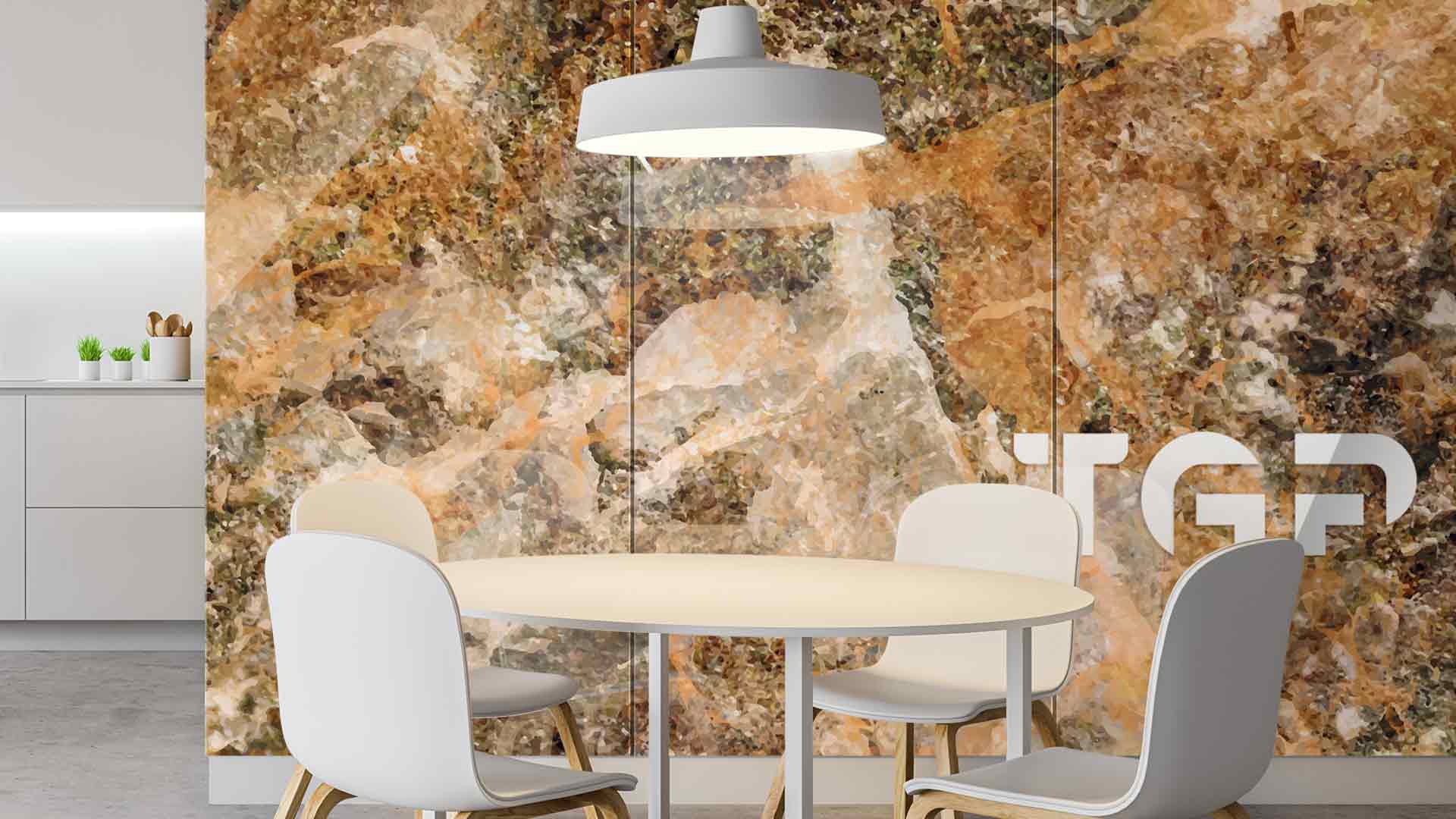 MRB017 Printed glass kitchen splashback