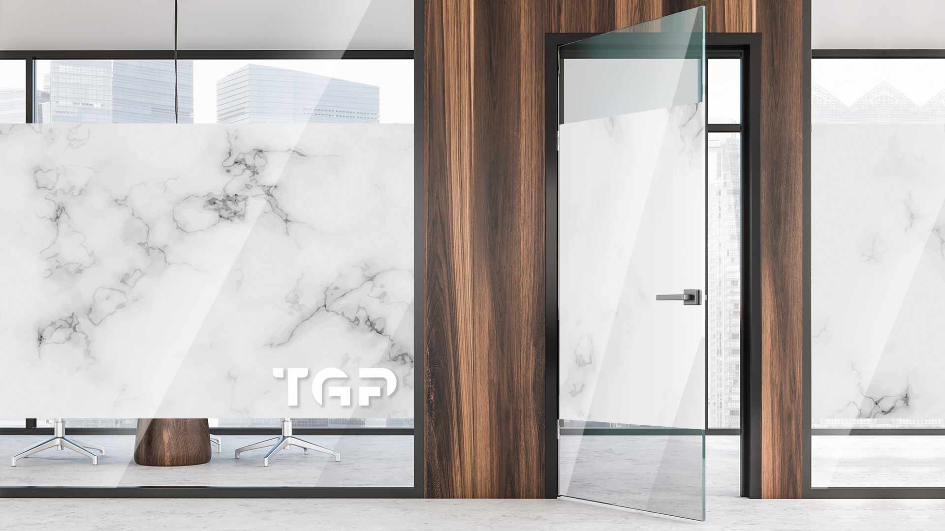 MRB021 Office printed glass wall partition