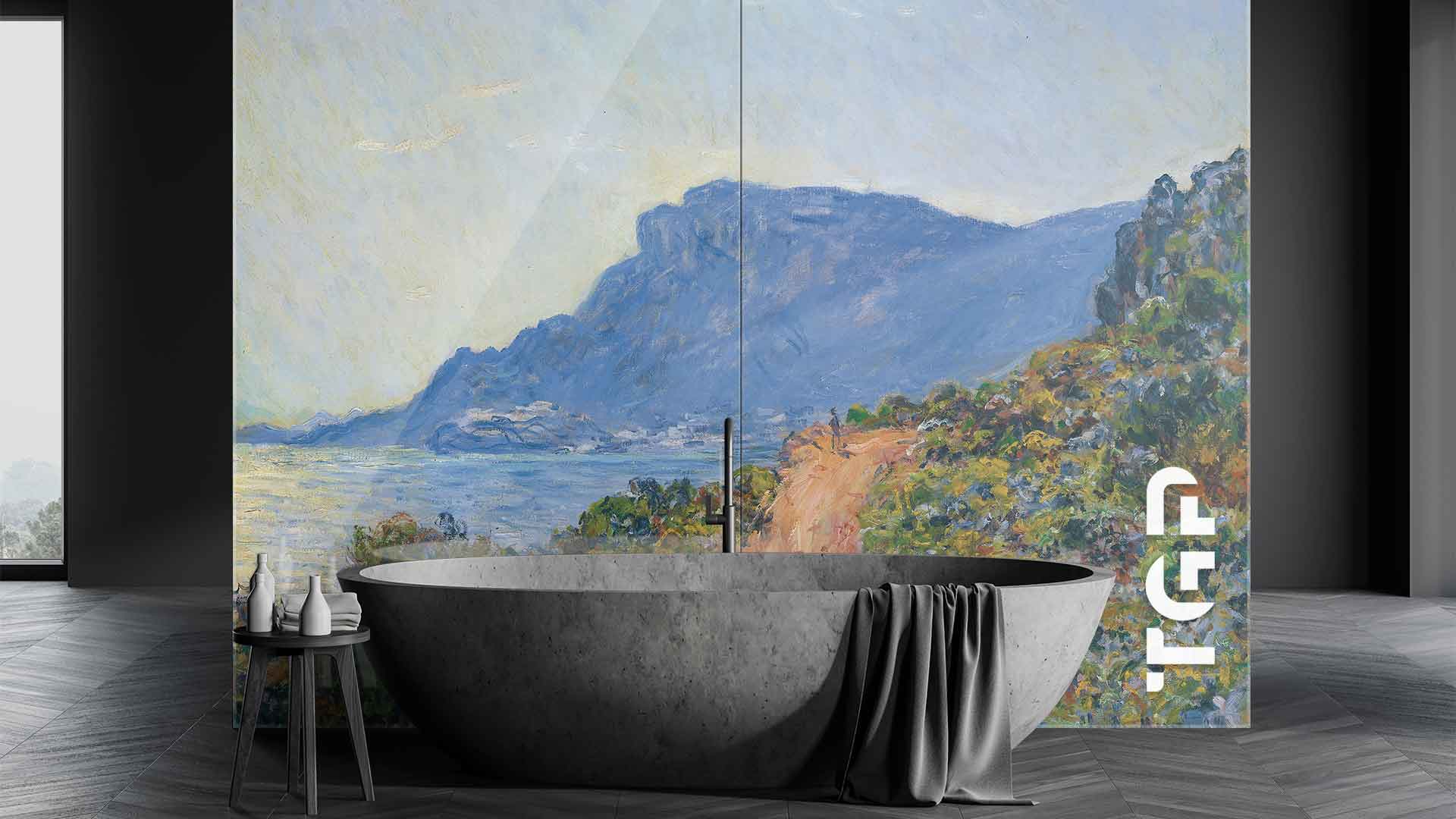 MTP009 Printed glass shower splashback MTP009 Printed glass shower splashback
