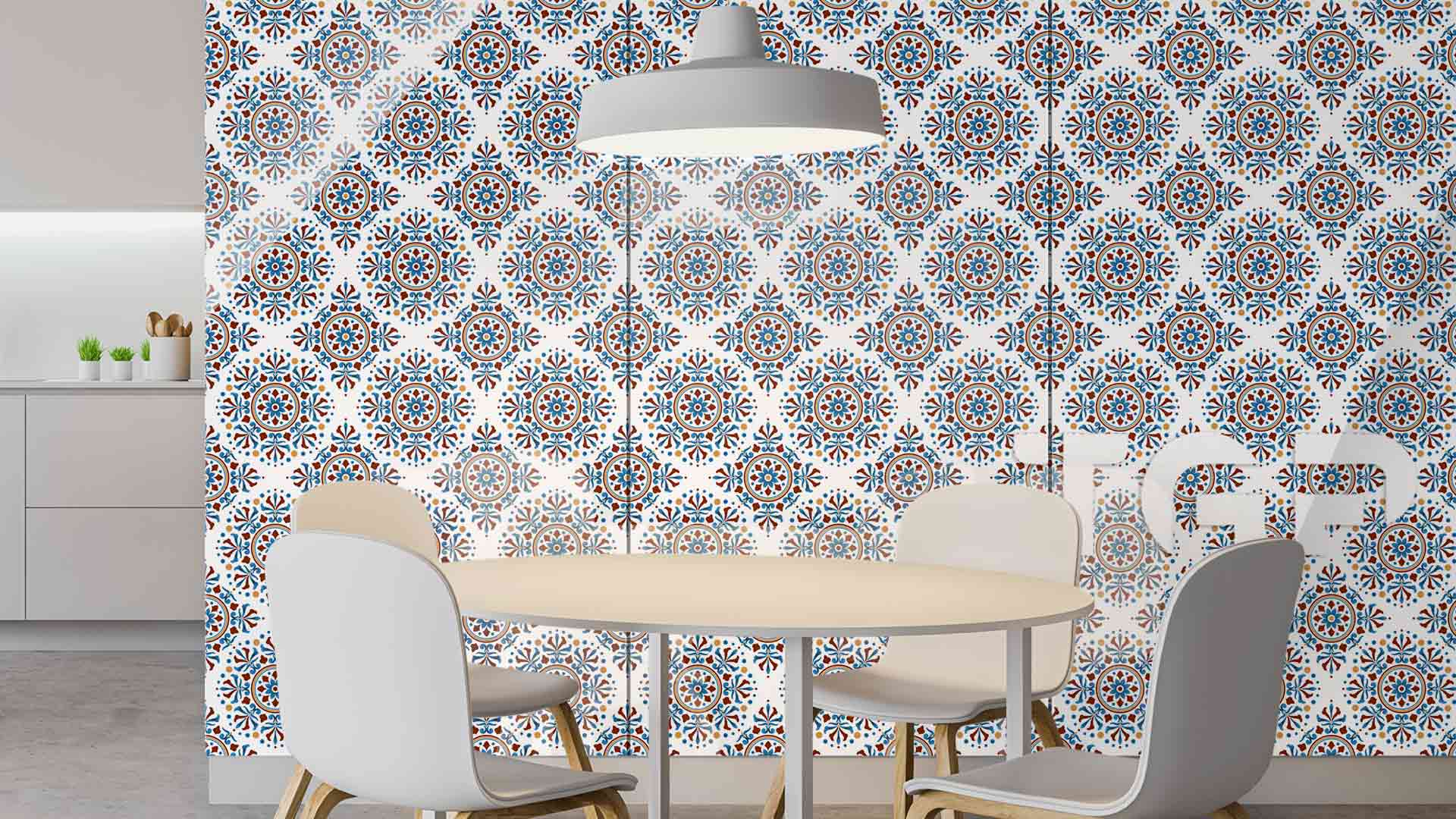 PRC003 Printed glass kitchen splashback