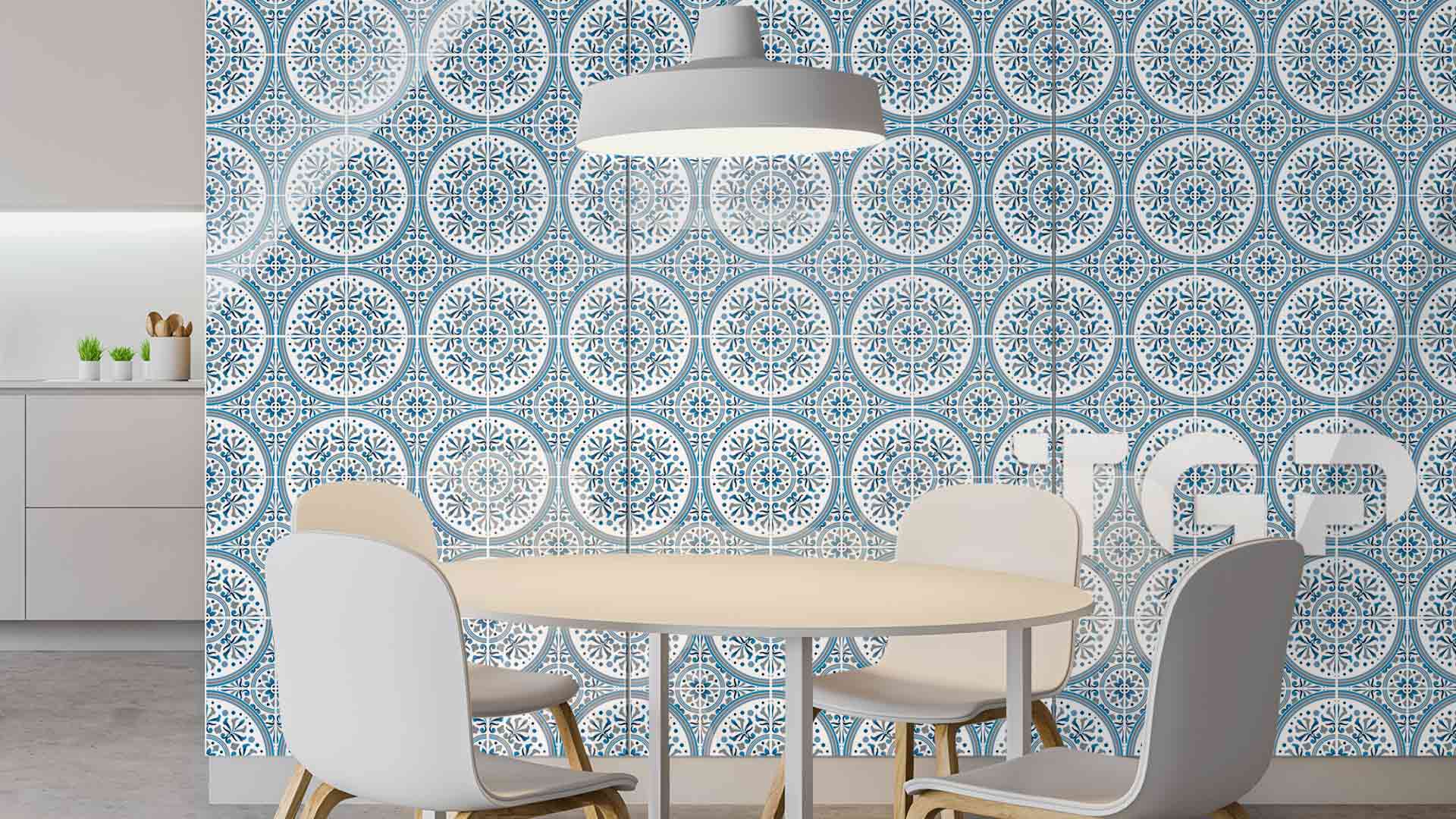 PRC014 Printed glass kitchen splashback