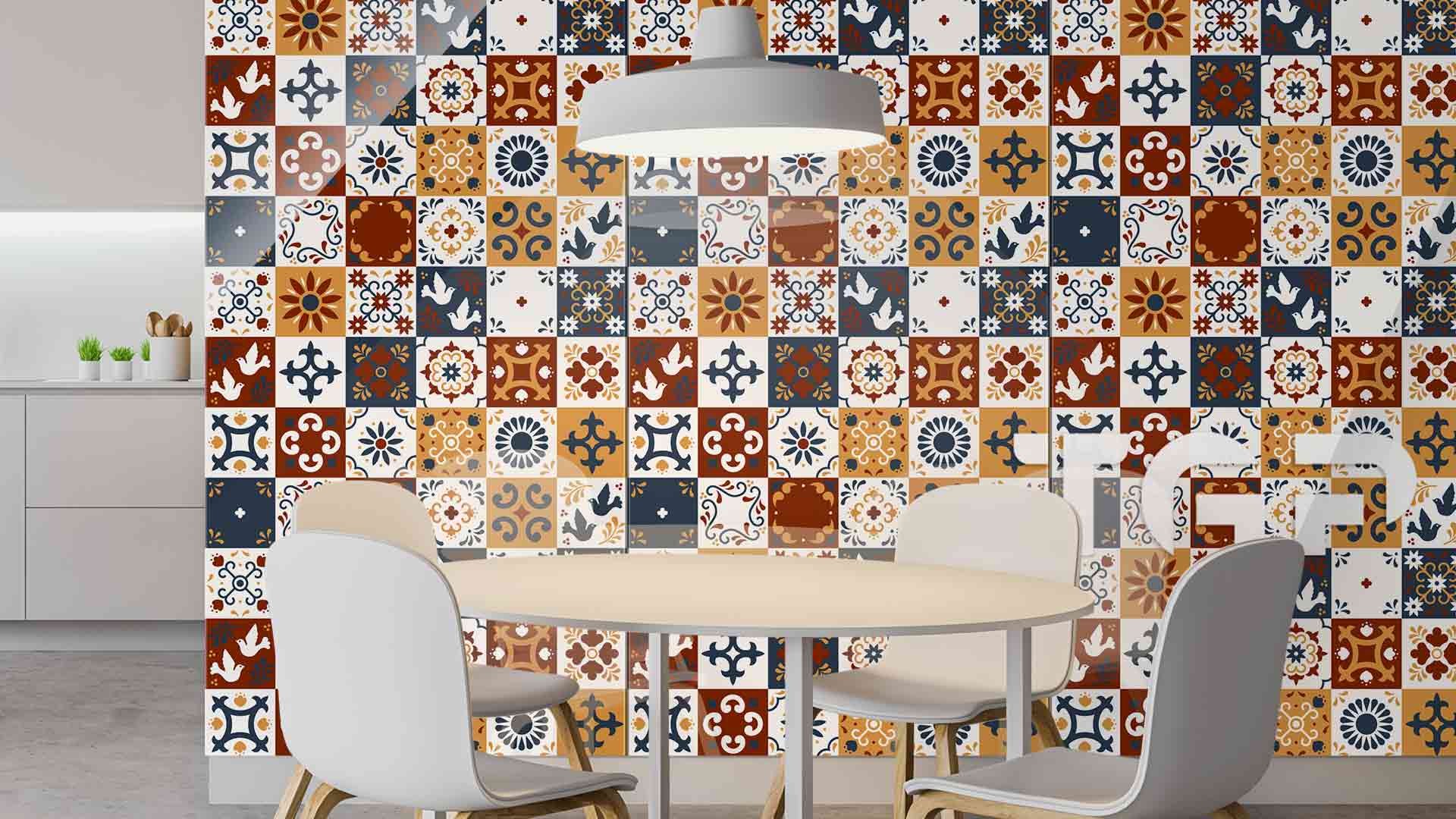 PRC016 Printed glass kitchen splashback