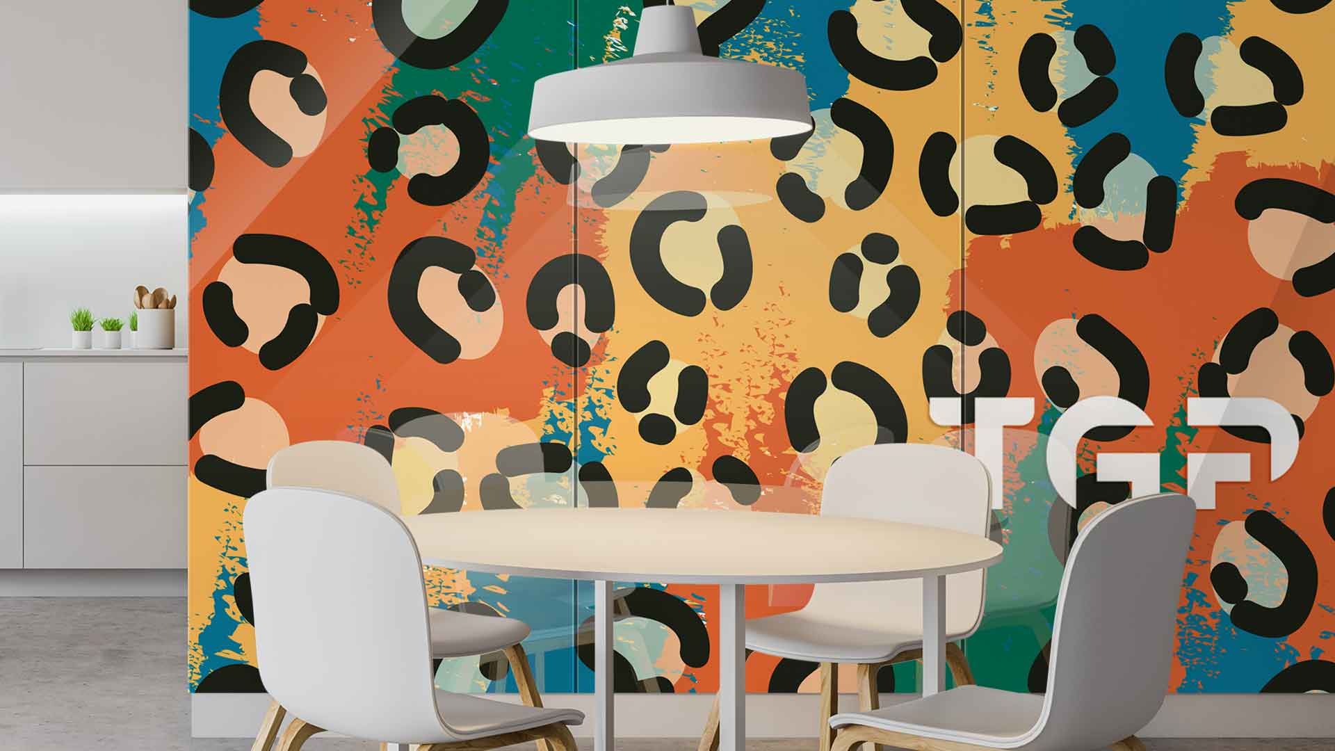 SFR007 Printed glass kitchen splashback