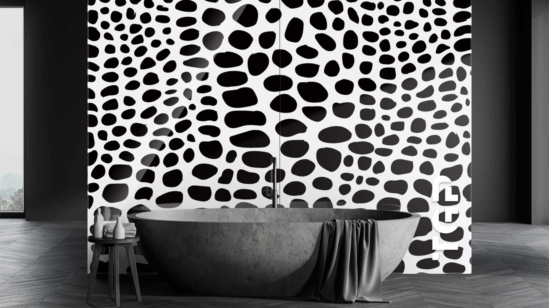 SFR012 Printed glass shower splashback