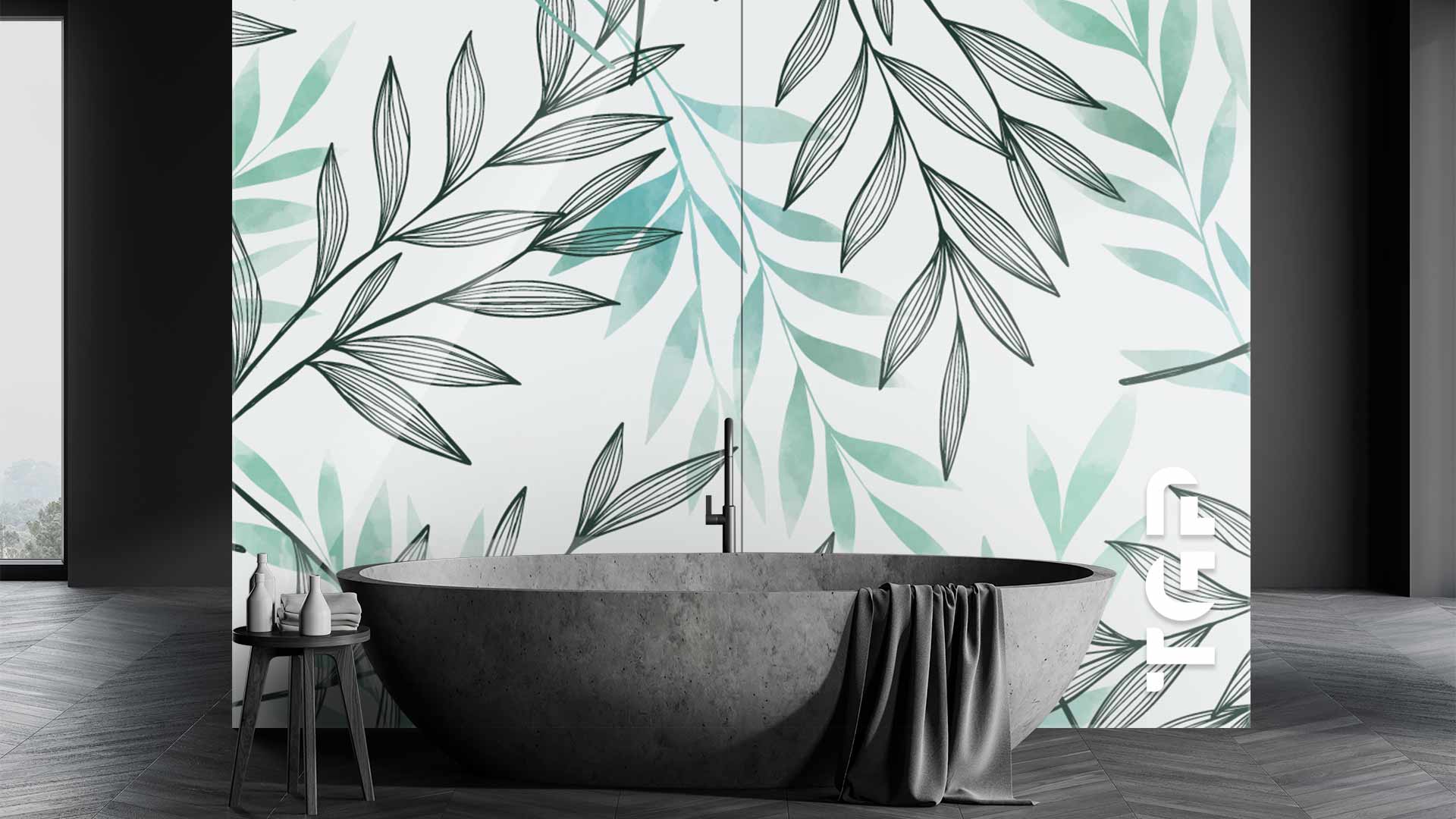 WLP007 Printed glass shower splashback